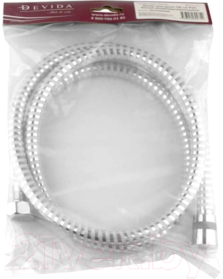 Душевой шланг Devida PVC DVC03004W (белый)