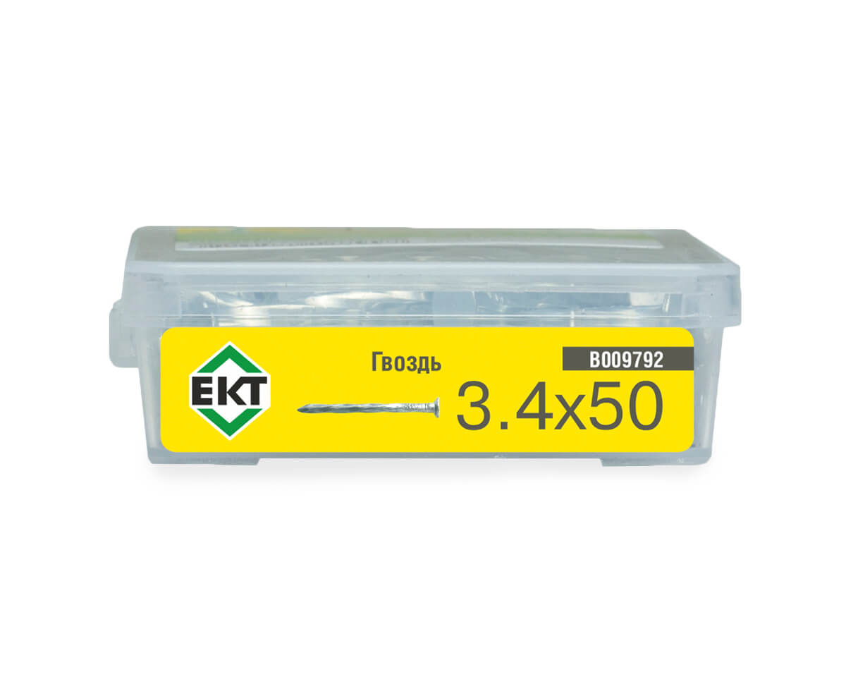 Гвоздь винтовой ЕКТ 3.4x50 / B009792 (400г, цинк) — фото 3