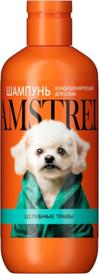 Шампунь для животных Amstrel Кондиционирующий с целебными травами для собак (300мл) -