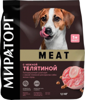 Сухой корм для собак Winner Мираторг С нежной телятиной для взрослых мелких пород / 1010026832 (1.1кг) - 