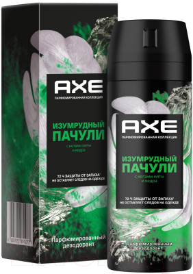 Дезодорант-спрей Axe Изумрудный пачули (150мл)