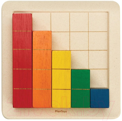 Развивающий игровой набор Plan Toys Кубики Мозайка / 5464