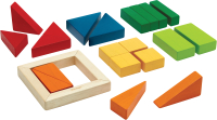 Развивающий игровой набор Plan Toys Блоки Геометрия / 5467 - 