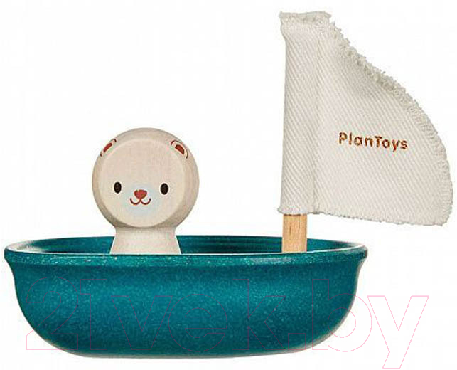 Игрушка для ванной Plan Toys Лодка и полярный медведь / 5712