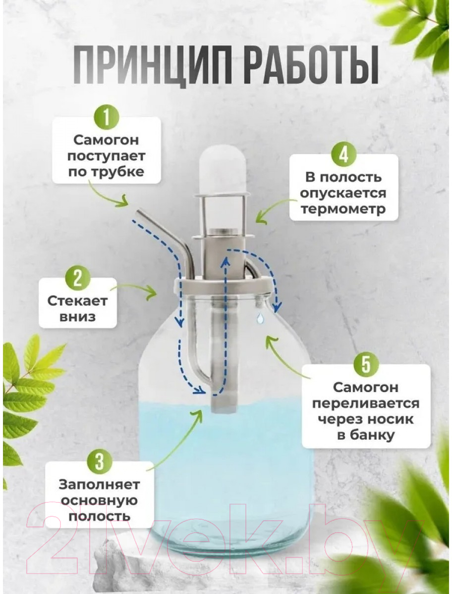 Устройство контроля крепости «попугай» No Brand На банку стальной со стеклянным колпачком