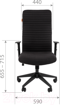 Кресло офисное Chairman 611 (ткань OS-01 черный)