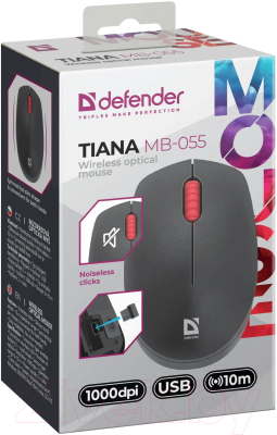 Мышь Defender Tiana MB-055 / 52055 (черный)