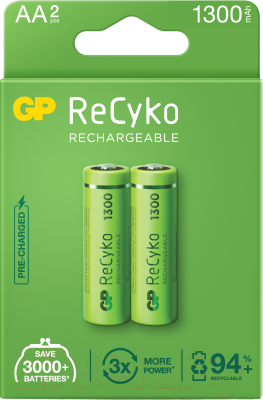 Комплект аккумуляторов GP Batteries 130AAHCE-2EB2 (2шт)