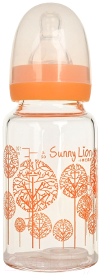 Бутылочка для кормления Pituso SN6136 (120мл, оранжевый)