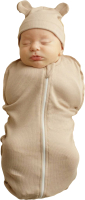 Пеленка-кокон детская Amarobaby Fashion / AB-OD22-FS571/03-68 (бежевый, р.68-74) - 