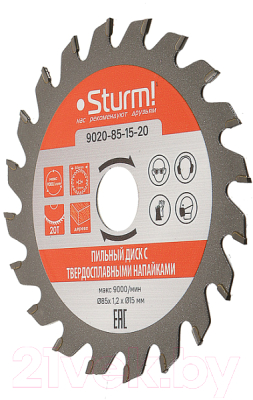 Пильный диск Sturm! 9020-85-15-20
