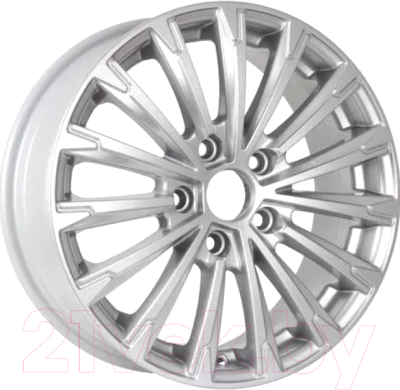 Изображение товара Литой диск KDW KD1610 16x6.5" 5x108мм DIA 63.4мм ET 50мм Silver Painted