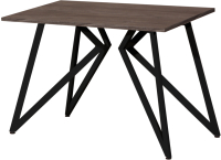 Обеденный стол Millwood Женева Л18 100x70x75 (cосна пасадена/металл черный) - 