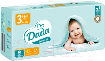 Подгузники детские Dada Extra Soft Midi 3 (54шт)