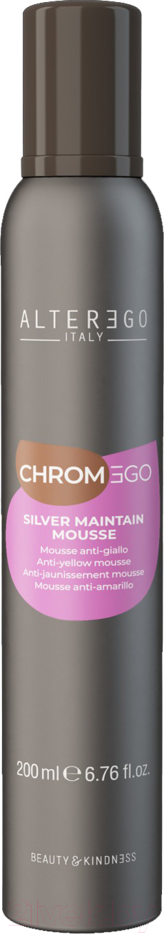 Тонирующий мусс для волос Alter Ego Italy Chromego Silver Maintain Mousse Anti-yellow Mousse