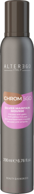 Тонирующий мусс для волос Alter Ego Italy Chromego Silver Maintain Mousse Anti-yellow Mousse (200мл)