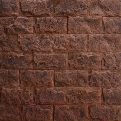 Декоративный камень бетонный Petra Афины 13П4 (темно-коричневый)