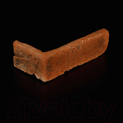 Декоративный камень бетонный Petra Византийский кирпич 07П5.У (кирпичный/темно-серый)