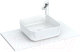 Столешница для ванной Aquanet Джейн 80 / 313297 (белый матовый) - 