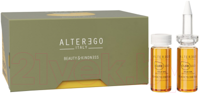 Ампулы для волос Alter Ego Italy Curego Silk Oil Rinse-off Intensive Conditioning Treatment (12x10мл)