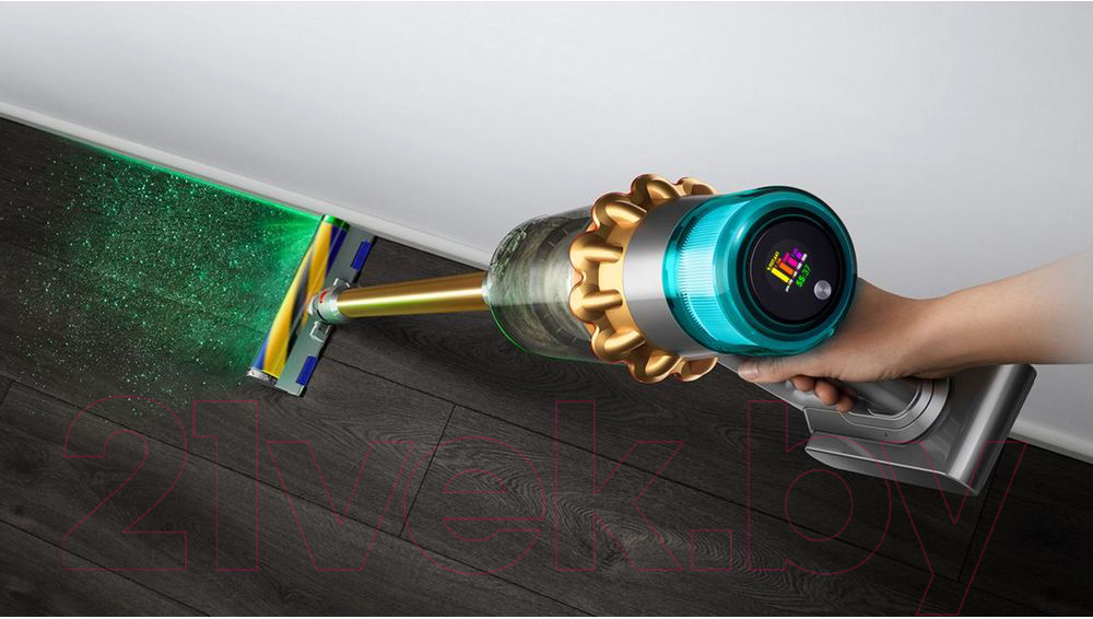 Вертикальный пылесос Dyson V15 Detect Absolute Gold