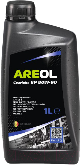 Трансмиссионное масло Areol Gearlube EP 80W90 / 80W90AR075 (1л)