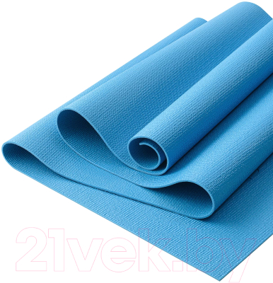 Коврик для йоги и фитнеса Starfit FM-101 PVC (183x61x0.3см, синий)