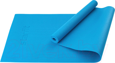 Коврик для йоги и фитнеса Starfit FM-101 PVC (183x61x0.3см, синий)