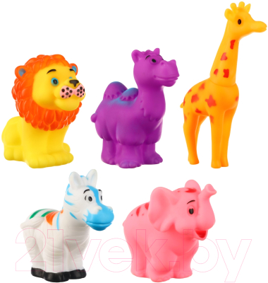Набор игрушек для ванной Крошка Я Изучаем животных / 9936700