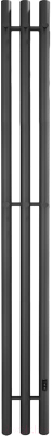 Полотенцесушитель электрический Teymi Lina Inaro 150x15 / E90109 (3 секции, с таймером, черный матовый)