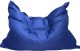 Бескаркасное кресло Kreslomeshki Подушка Аnti-vandal XXXXL / PA-180x140-SI (синий) - 