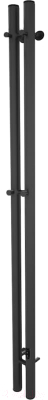 Полотенцесушитель электрический Teymi Lina Inaro 110x9 / E90114 (2 секции, с таймером, черный матовый)