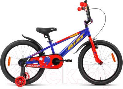 Детский велосипед AIST Pluto 2024 (18, синий)