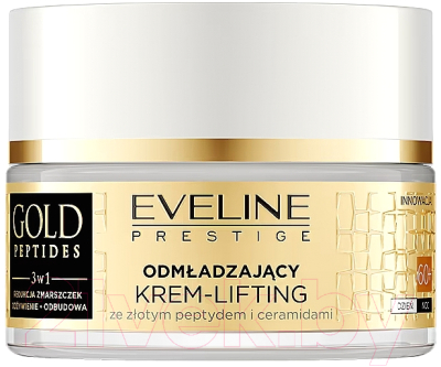 Крем для лица Eveline Cosmetics Gold Peptides Омолаживающий 60+ с пептидами (50мл)