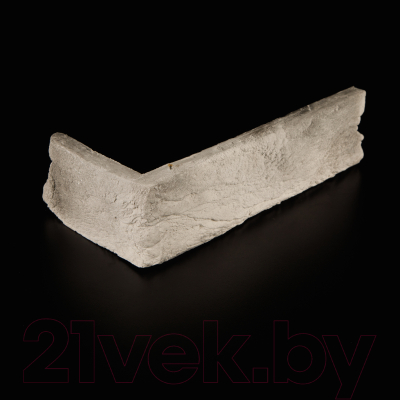 Декоративный камень гипсовый Air Stone Калифорния угловой элемент А25.10.У (светло-серый/белый)