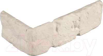 Декоративный камень гипсовый Air Stone Венеция угловой элемент А15.У (белый)