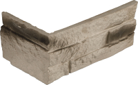 Декоративный камень гипсовый Air Stone Атланта угловой элемент А21.10.У (белый/светло-серый) - 