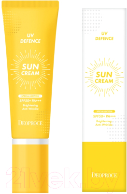 Крем солнцезащитный Deoproce UV Defence Sun Cream SPF50+ PA+++ (50г)