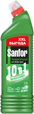 Универсальное чистящее средство Sanfor Universal Зеленое яблоко (1.5л)