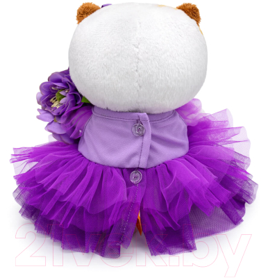Мягкая игрушка Budi Basa Кошечка Ли-Ли Baby в лиловом платье и с букетом / LB-131