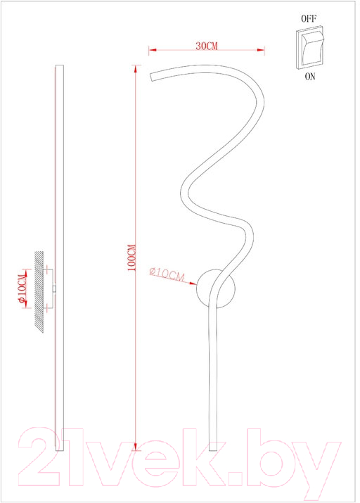 Бра Arte Lamp Noemi A2099AP-24GO