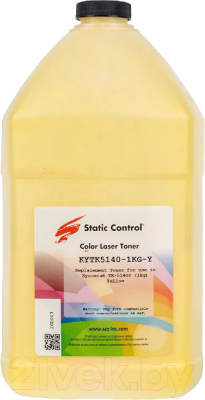 Тонер для принтера Static Control KYTK5140-1KG-Y