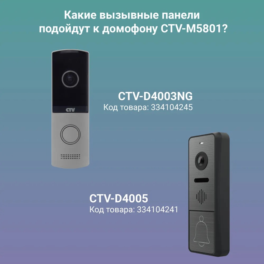 Монитор для видеодомофона CTV CTV-M5801