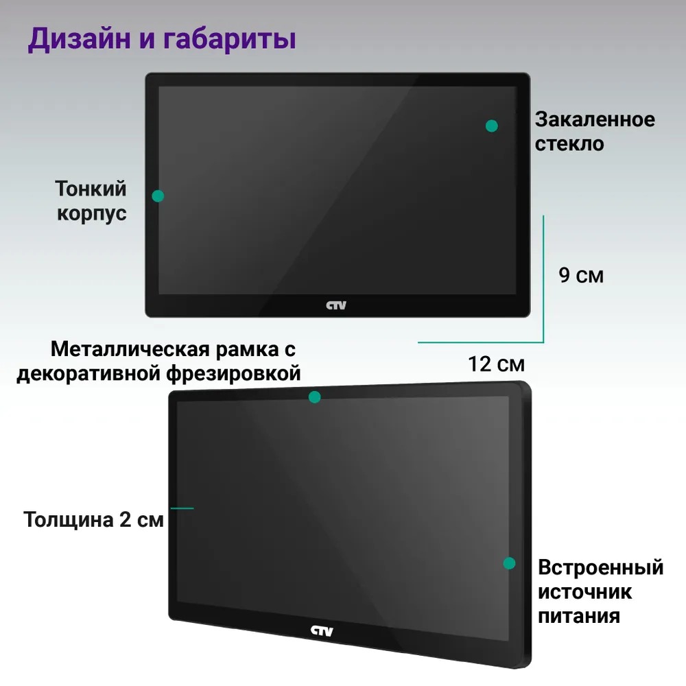 Монитор для видеодомофона CTV CTV-M5801