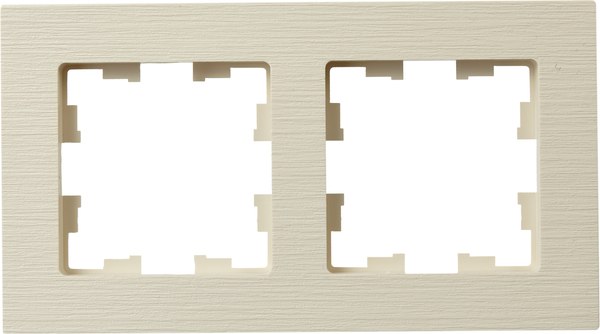 Рамка для выключателя IEK Brite BR-M22-51-K10 (бежевый рифленый)