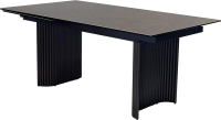 Обеденный стол M-City Ragnar 180 / 626M05470 (1697 коричневая кожа/керамика/темно-серый) - 
