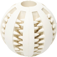 Игрушка для собак Duvo Plus Мяч зубочистик / 400016 (белый) - 
