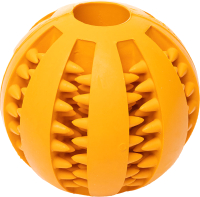 Игрушка для собак Duvo Plus Мяч зубочистик / 400016 (оранжевый) - 
