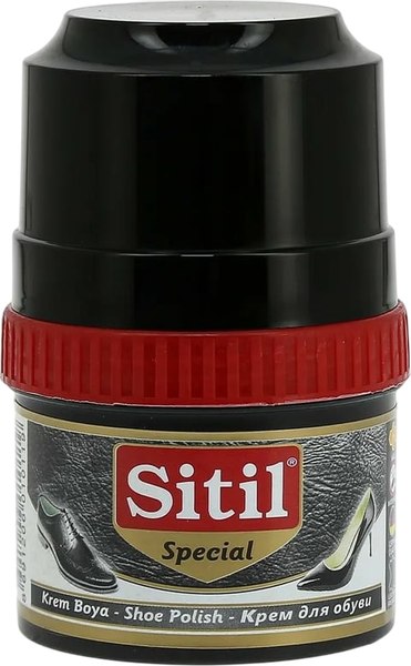 Крем для обуви Sitil Shoe Polish (60мл, черный)