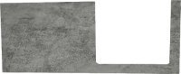 Столешница для ванной Гамма Под тумбу с умывальником Р23оФ8 (левый, бетон серый) - 
